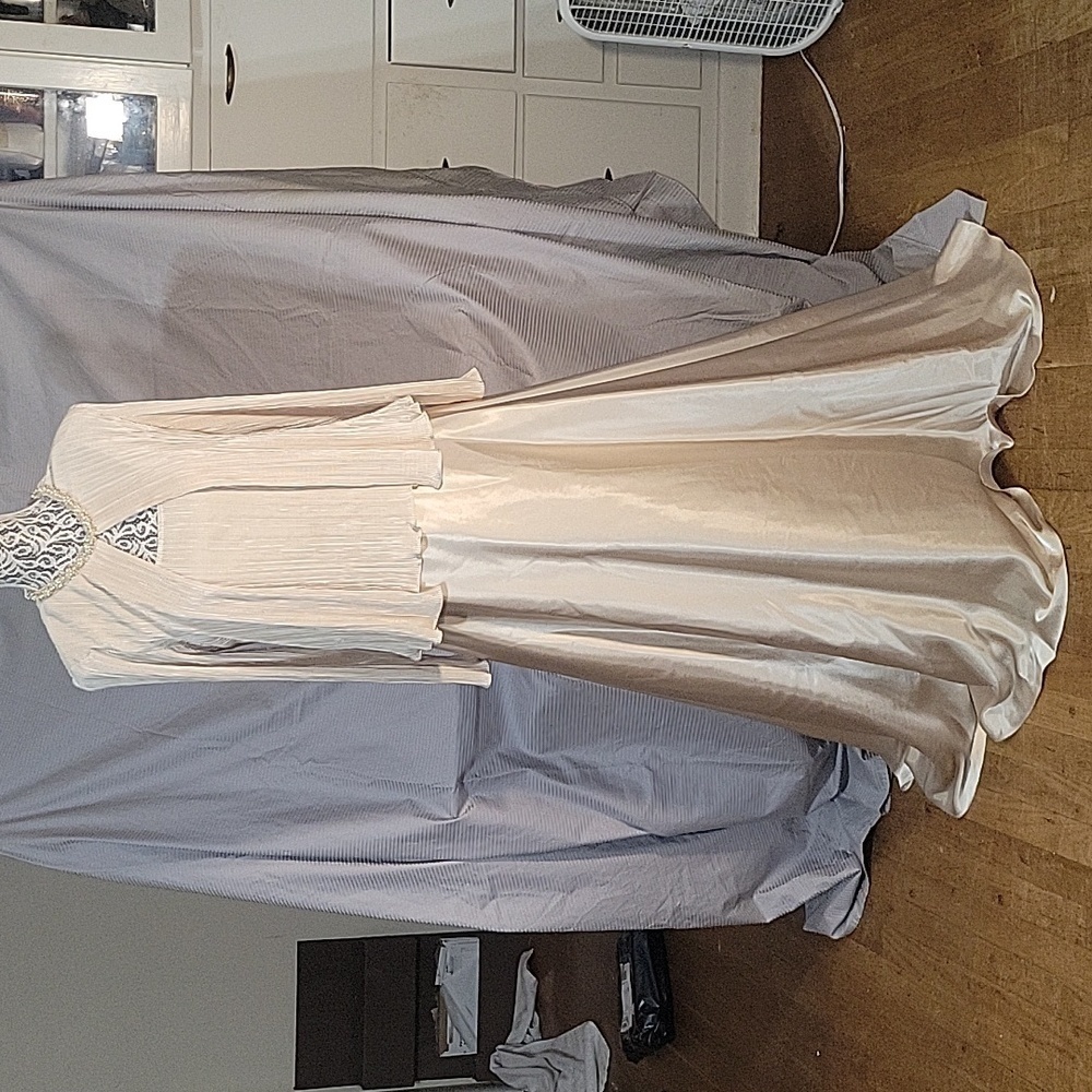 Cachet Cream Long Sleeve Dress